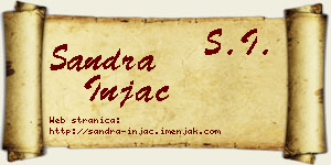 Sandra Injac vizit kartica